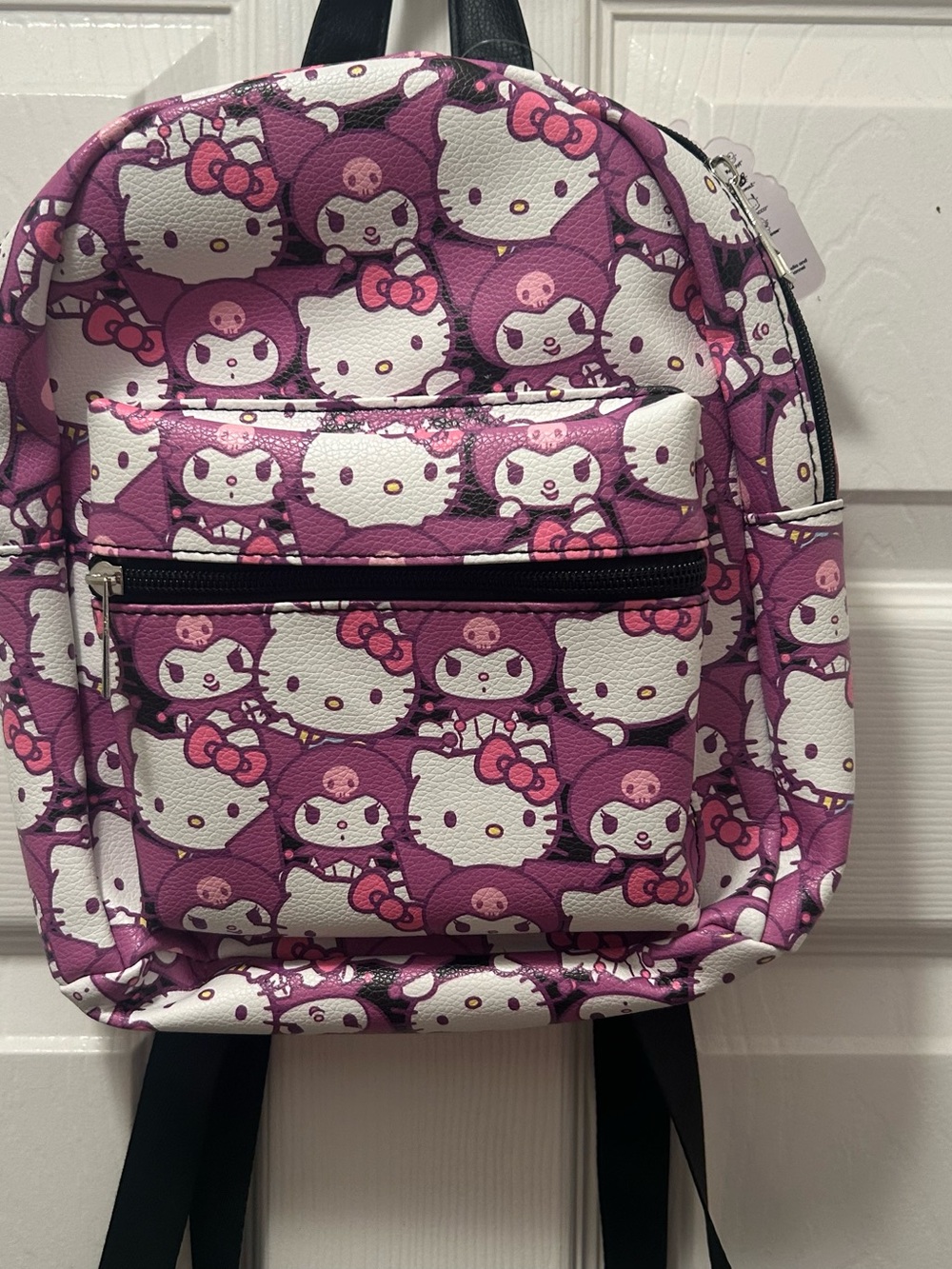 Sanrio Hello Kitty & Friends Purple Faux Leather Mini Backpack New